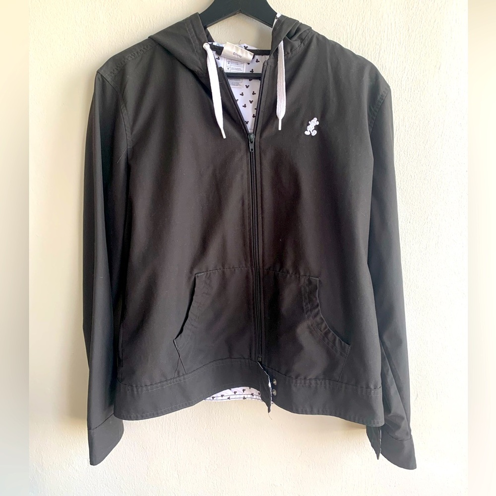 Disneyland Resorts Mickey Hooded Lightweight Jacket  Black Women's Medium